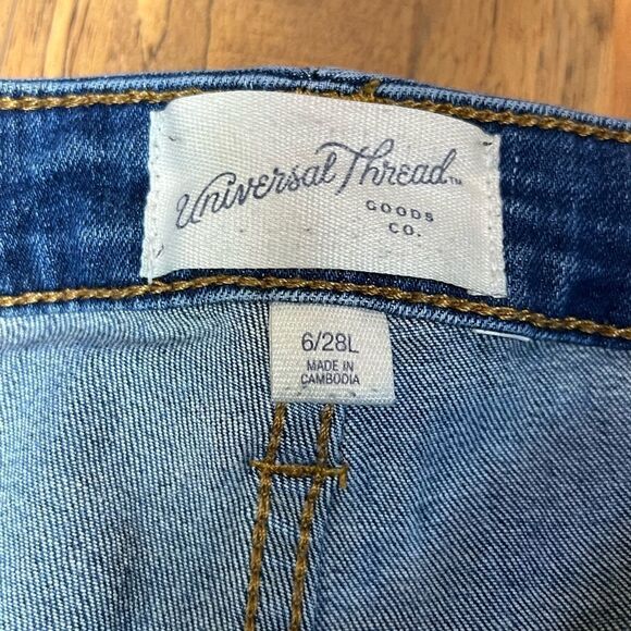 Universal Thread high rise denim jeans size 6/28L - Picture 6 of 13